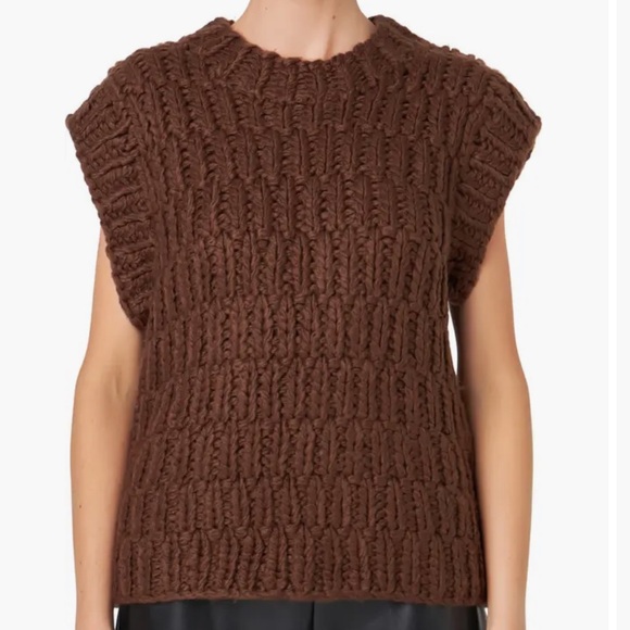 English Factory Brown Cable Knit Women's Sweater Size XS - Picture 1 of 6